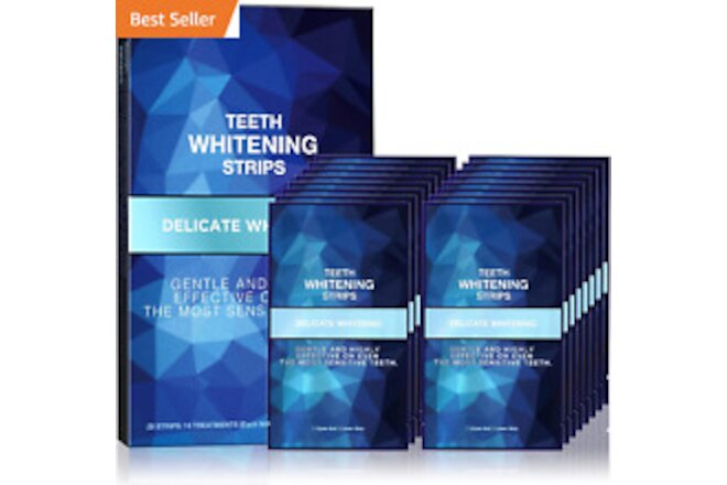 Teeth Whitening Strips, Pack of 28 Strips (14 Treatments), Mint Flavor Package M
