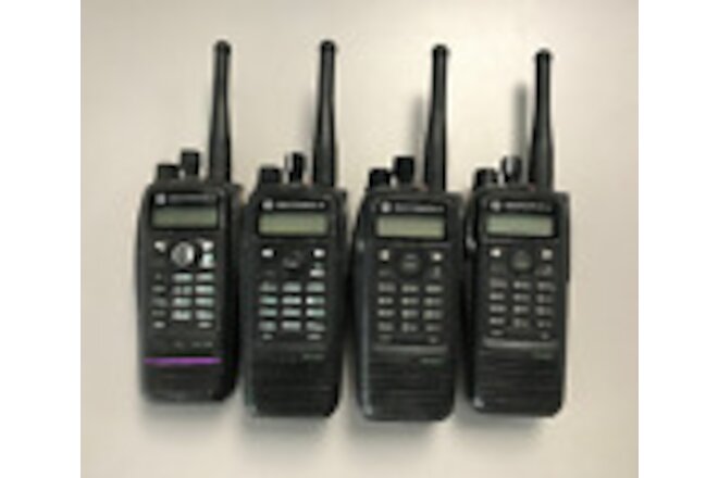 Lot of 4 Motorola XPR6550 DMR UHF Portable Radio w/Battery *Untested* | O36