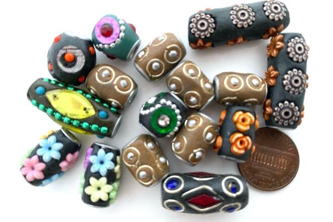 Indian Fancy Kashmiri Beads Mix India 16