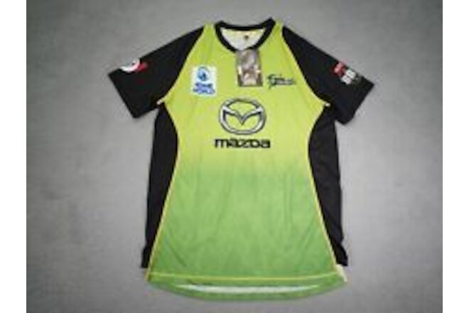 Majestic Sydney Thunder BBL Cricket Jersey Mens Large Sleeve Shirt KFC