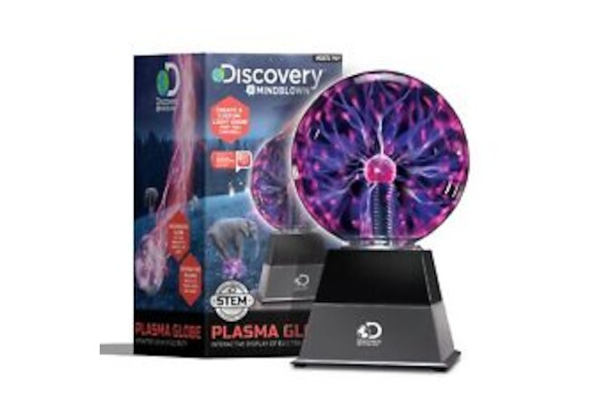 Discovery Kids Plasma Globe Lamp with Touch and Sound Sensitive Black