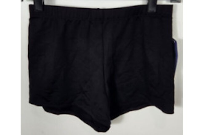 Danskin Women’s Size Medium (8-10) Black Boy Cut Shorts Dancewear Gymnastics