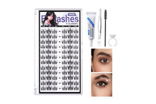 Single Cluster False Lashes Eyelashes Flare Individual Eyelash Segmented Natural