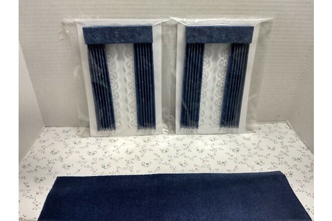 Dollhouse Miniature Wallpaper, Curtains & Carpet Set