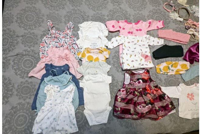 newborn girl clothes lot 20 pieces