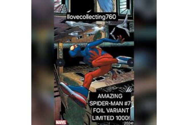 2024 PRE-SALE Spider-Man 7 NM MX FOIL COVER VARIANT 1st App Spider-boy Panini