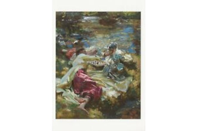 Postcard John Singer Sargent "The Chess Game" 1907 The Tate, London MINT