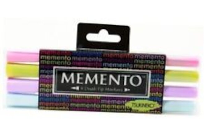 Tsukineko 4-Pack Dual Ended Fade-Resistant and Water-Based Memento Markers, Oh