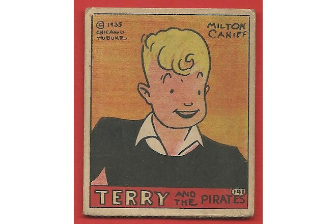 1935  RARE  TERRY  &  THE  PIRATES  7  CARD LOT  R27  # s 141  THROUGH  147   !!