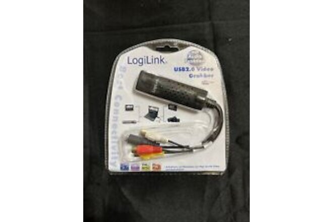 LogiLink USB 2.0 A/V Grabber USB A/M 3xCinch miniDIN5/F Video Audio VHs NEU OVP