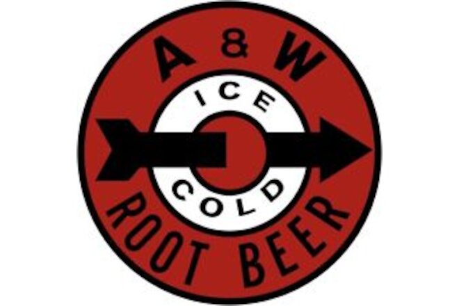 A & W Root Beer, Ice Cold NEW Sign: 18" Dia. Round USA STEEL XL