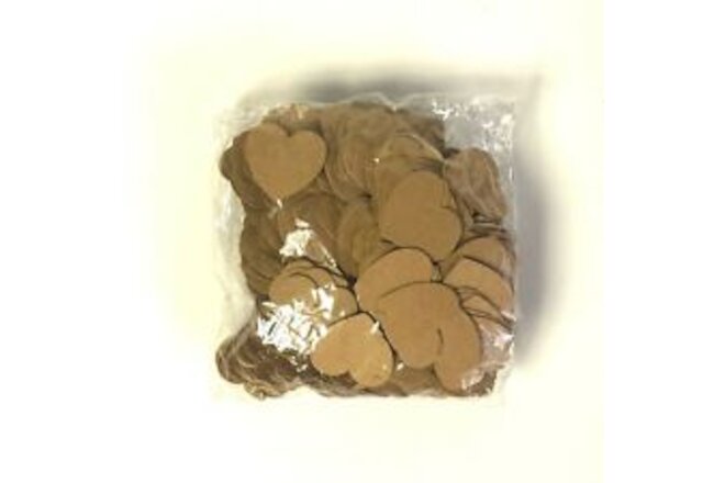 Large bag full of small heart-shaped tags kraft labels packaging shipping new