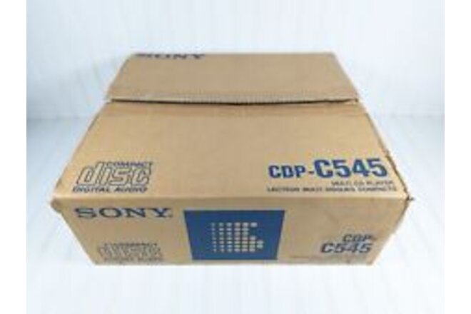 Sony CDP-C545 5 CD Compact Disc Changer CD Player NEW in Box Free Shipping