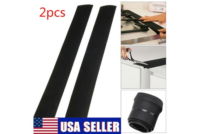 2X Silicone Kitchen Stove Counter Gap Cover Oven Guard Spill Seal Slit Filler US