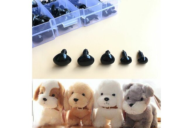100pcs Doll Safety Triangle Nose Plastic Toy Teddy Dog Stuffed Animals Accessory