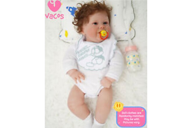 VACOS 22'' Reborn Newborn Baby Dolls Handmade Boy Vinyl Silicone Lifelike Gifts