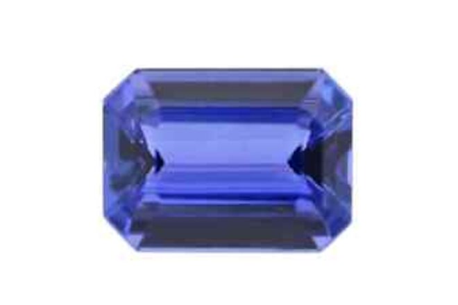 AAAA Blue Tanzanite Octagon 7x5 mm Loose Gemstone for Jewelry Making Ct 1