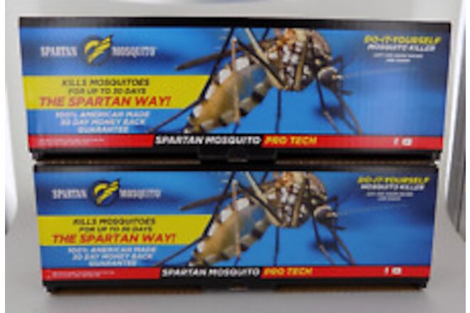 2 Boxes of Spartan Mosquito Pro Tech Mosquito Killer! 4 Tubes! FREE SHIPPING!
