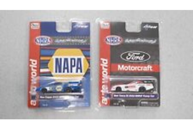 AUTO WORLD 4GEAR NHRA BOB TASCA AND RON CAPPS 2022 ELECTRIC SLOT CARS NEW IN BOX