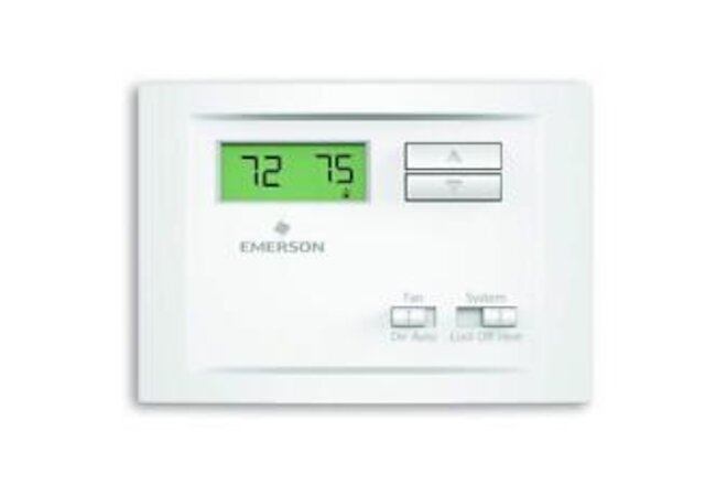 Emerson NP110 Non-Programmable Single Stage Thermostat, 4, 0.5 0.5, White