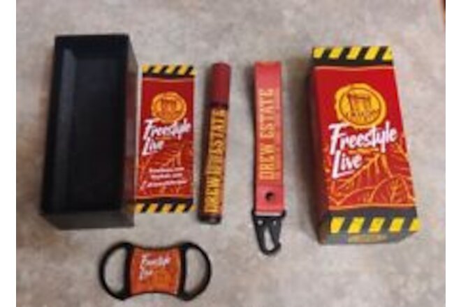 2024 Drew Estate Freestyle Live Kit  (Single Torch Lighter, Lanyard, and Cutter)