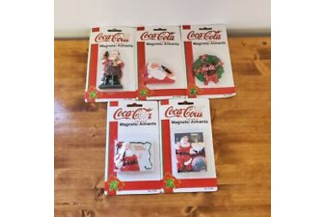 Coca-Cola Santa Claus Christmas Magnet lot of 5
