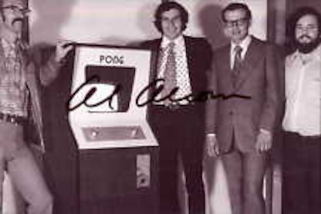 Allan Al Alcorn Signed 4x6 Photo Pong Video Game Creator Atari Console Arcade