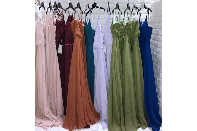 Wholesale Lot of 13 Women's Prom Bridesmaid dresses Formal Party Gown dress