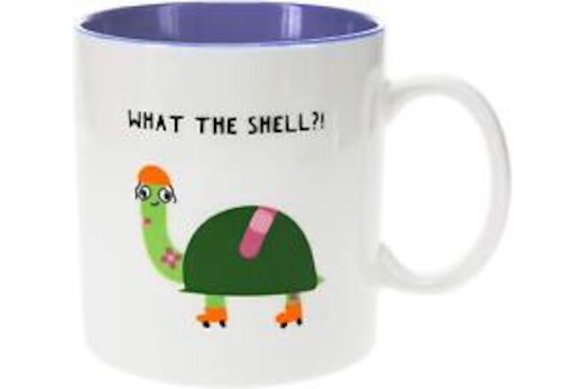 Shell-17oz Turtle Humorous Bone China Coffee Cup Mug, 17oz, Blue