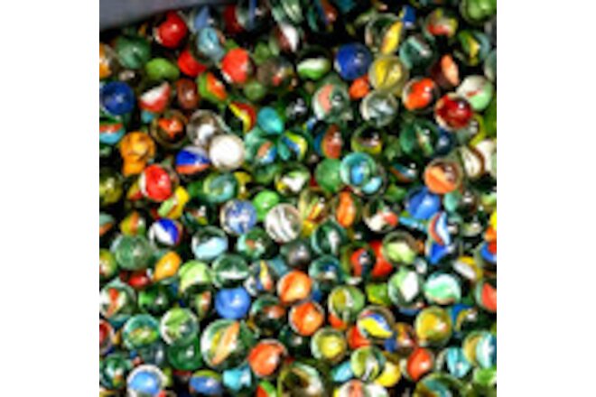 Vintage Glass Cat Eyes Marbles 120 Marbles Random Mix Lot 1930's And Up