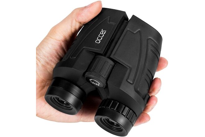 occer 12x25 Compact Binoculars with Clear Low Light Vision, Large Eyepiece Water