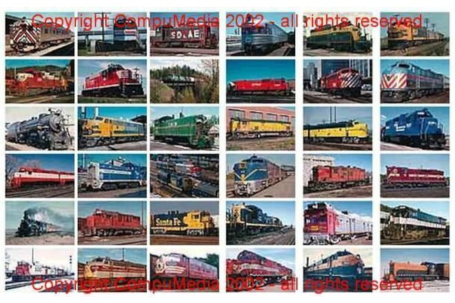 Railroad Train Post Cards NICE: "B" set of 72 Railcards.com NEW in shrinkwrap!