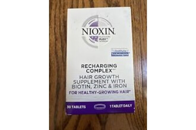 NIOXIN Recharging Complex - Hair Growth Supplement - 30 Tablets - EXP 03/2025