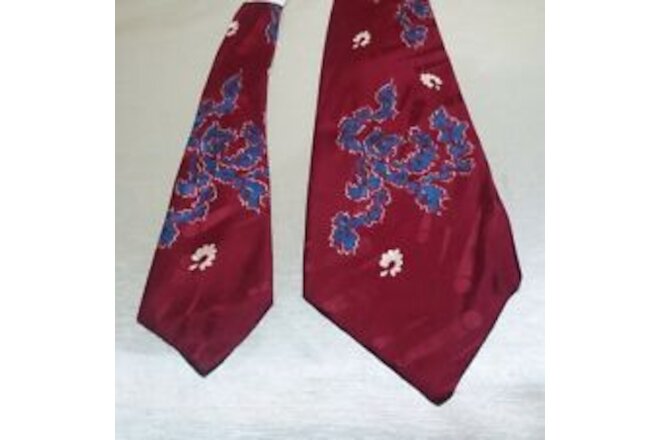 Vtg 1960s Flair Ties 100% Silk Men's Tie Wirts Clothing Shop 50"L  NWT