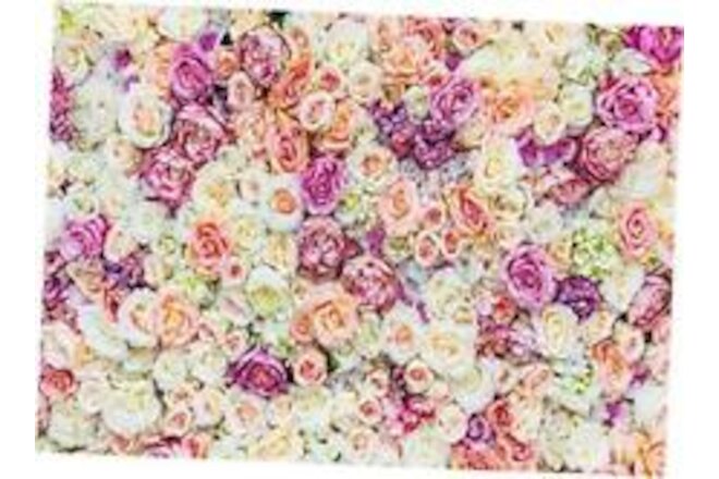 BELECO 7x5ft Fabric Colorful Flowers Backdrop Valentines Pink 7x5FT L-0039