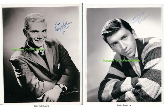 DOBIE GILLIS TV SIGNED PHOTO LOT 1959 DWAYNE HICKMAN Gilligans Island BOB DENVER