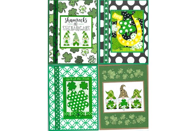 Handmade ST. PATRICK'S DAY  CARDS #SP14--Lot of 4