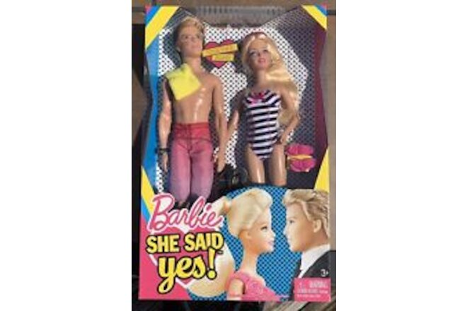 Barbie and Ken She Said Yes Dolls 2010 New In Box Never Opened
