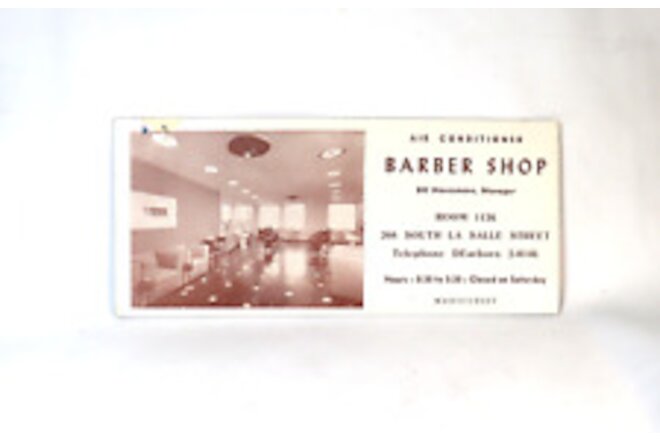 Vintage Barber Shop Ink Blotter Dearborn Michigan 9" X 4"