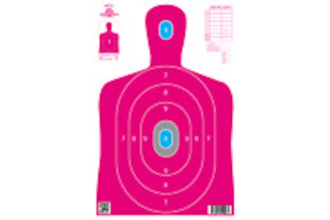 25 Paper Shooting Targets Range Gun Rifle Pistol Gun Silhouette 12.5x19
