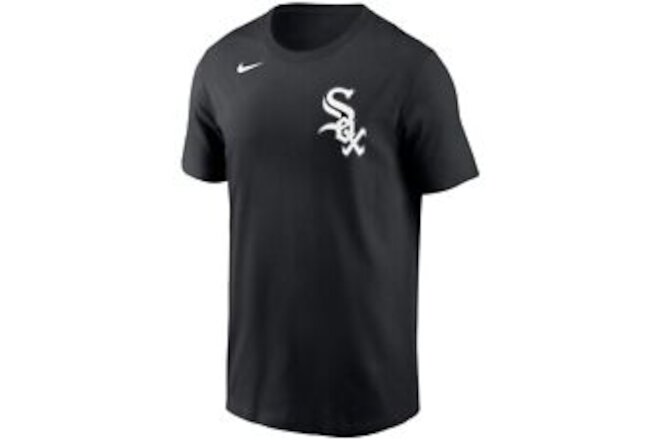 Nike Team Youth Wordmark Poly Tee BLACK WHITE SOX MD