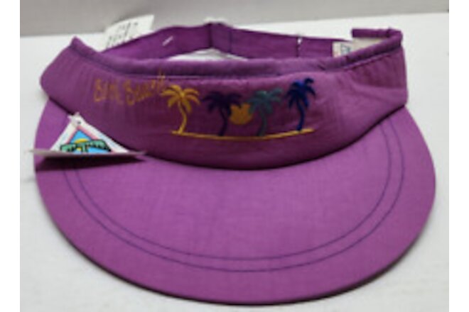 Biloxi Beach Sun Visor Mississippi Hat Cap purple