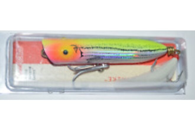 creek chub striper strike 4.25" topwater action long casts pink chartreuse