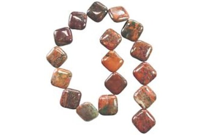 African Opal Diamond Beads 15.5" Str. 20mm Square with 23mm Diagonal Drill