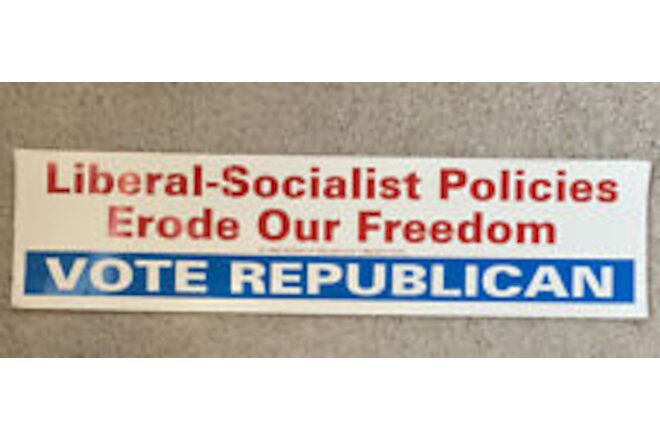 1994 VOTE Republican Vintage US Political Bumper Sticker Decal Campaign old
