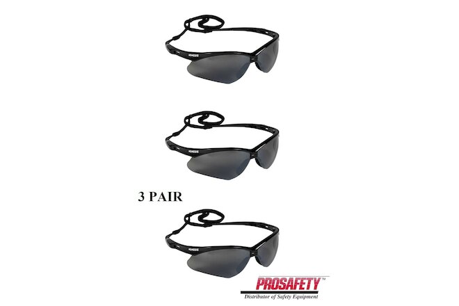 Jackson NEMESIS KleenGuard Safety Glasses 25688 Smoke Mirror Sunglasses 3 PAIR