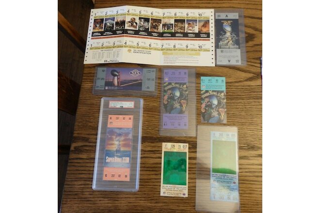 Vintage 49ers Super Bowl Wins Tickets PSA, Season Tix **RARE** offers accepted