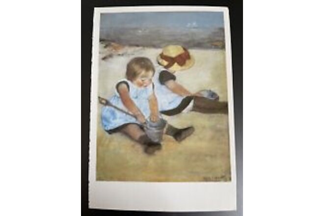 POSTCARD IMPRESSIONISTS- MARY CASSATT (1844-1926)- CHILDREN ON THE BEACH, 1884