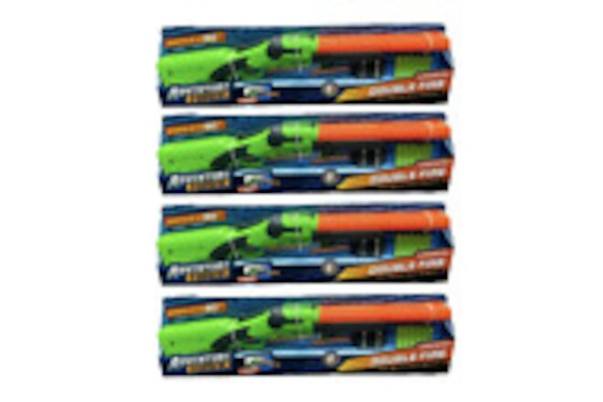 Lot Of 4 Adventure Force Double Fire Twin Barrel Dart Blaster - Brand New