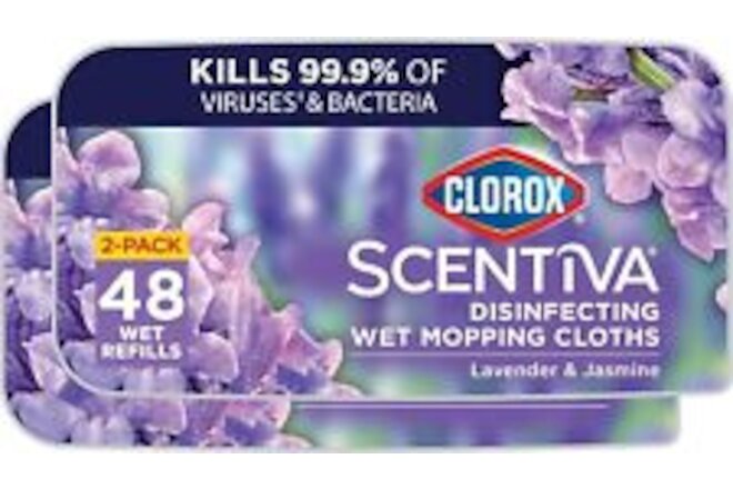 Clorox Scentiva Disinfecting Wet Mop Pad, Tuscan Lavender & Jasmine